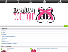 Tablet Screenshot of bangbangboutique.com